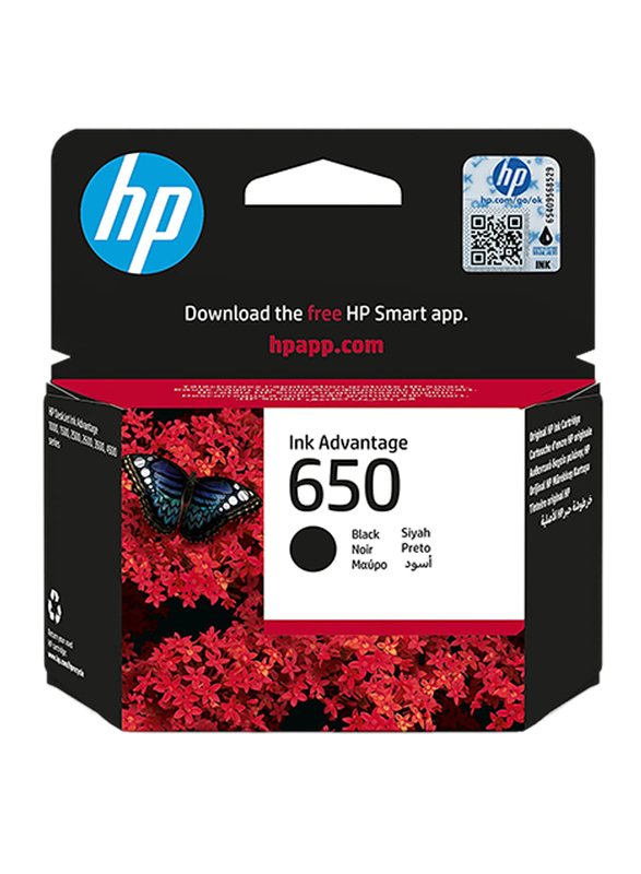 HP BHL 650 Black Original Advantage Ink Cartridge, CZ101AE