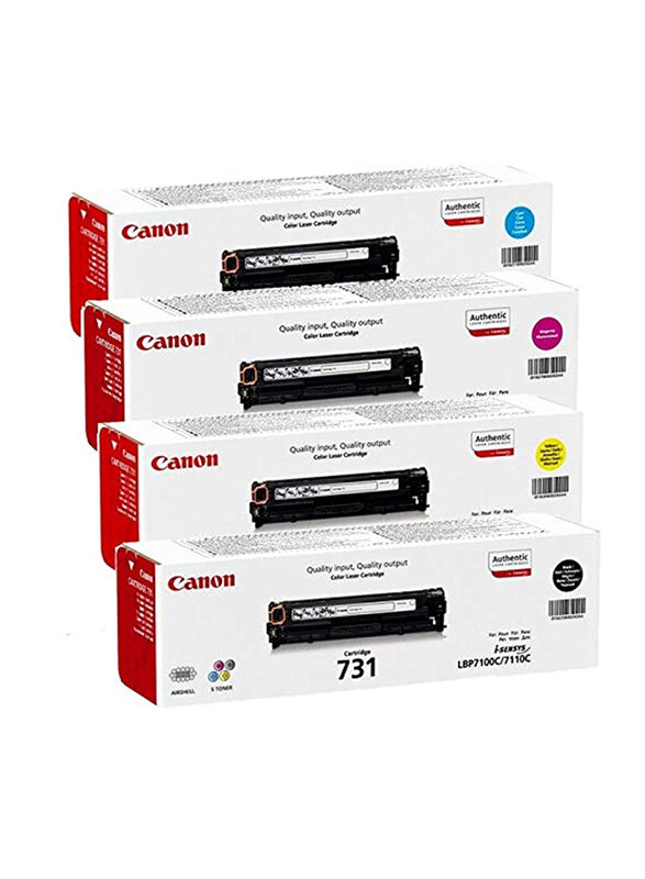 

Canon 731 Black and Tri-Color Laser Ink Toner, 4 Pieces