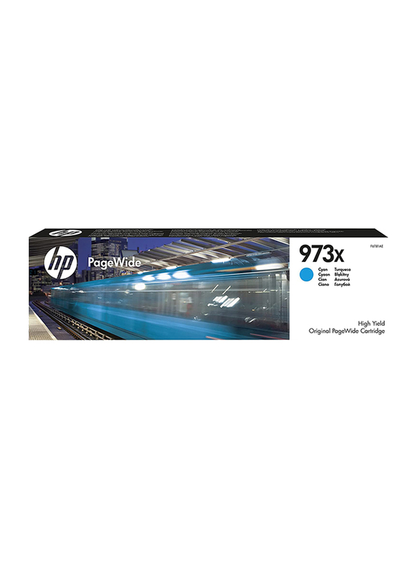 HP 973X High Yield Cyan Original Page Wide Cartridge