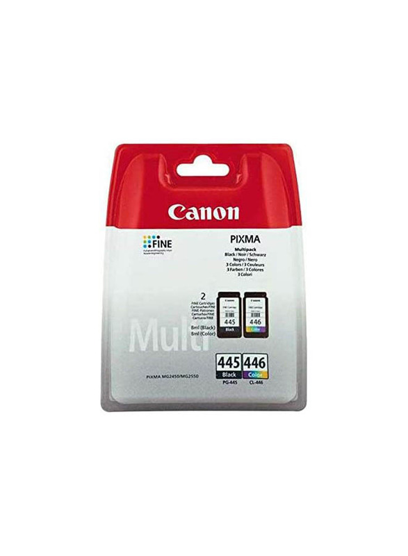Canon PG445/CL446 Black and Tri-Color Ink Cartridge, 2 Pieces