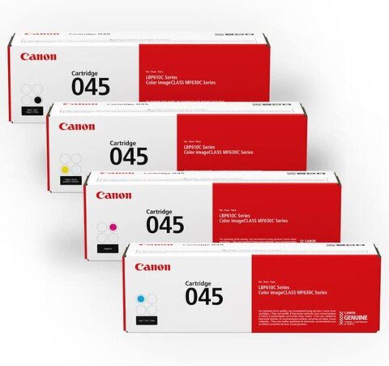 

Canon 045 Black and Tri-Color Toner Cartridge, 4 Pieces