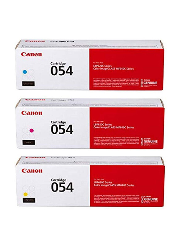 

Canon 054 Tri-Color Toner Cartridge Set, 3 Pieces