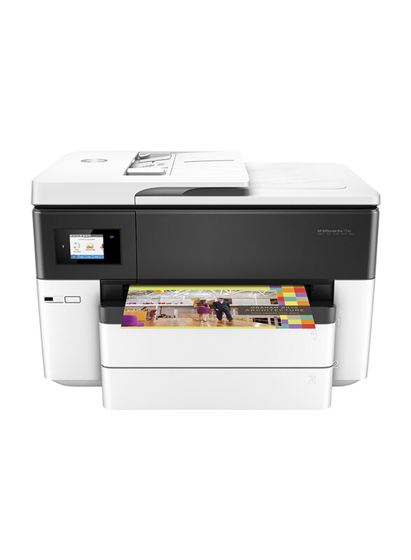 

HP Officejet Pro 7740 Wide Format All-In-One Printer, G5J38A, White