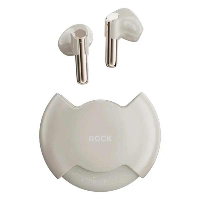 Rock Rotating TWS Earphones Black white