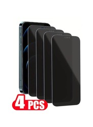 iPhone 14 Pro Max  HD Anti-Spy Privacy Glass Protector for  6.7 inch  4 pack set