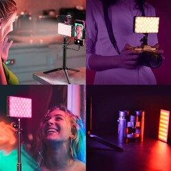 APEXEL FL07 RGB LED Light Panel Vlogging Kit