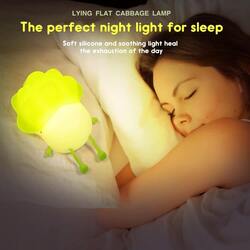 Cabbage Silicon Lamp for Kids 3 Modes