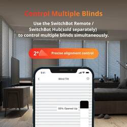 SwitchBot Blind Tilt Motorized Blinds Smart Electric Blinds with Bluetooth Remote Control