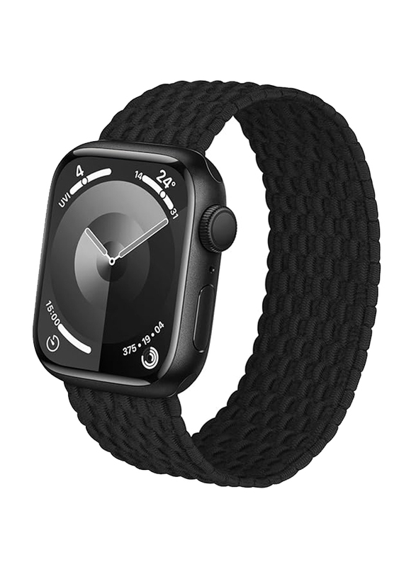 Joway Braided Loop Band with Lock for Apple Watch 42/44mm, Black
