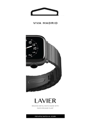 Viva Madrid Lavier Metal Watch Strap for Apple Watch 42/44mm, Black