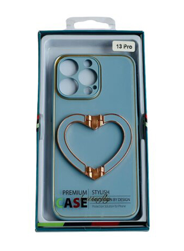 HDD Apple iPhone 13 Pro Premium Heart Shape Mobile Phone Case Cover, Blue