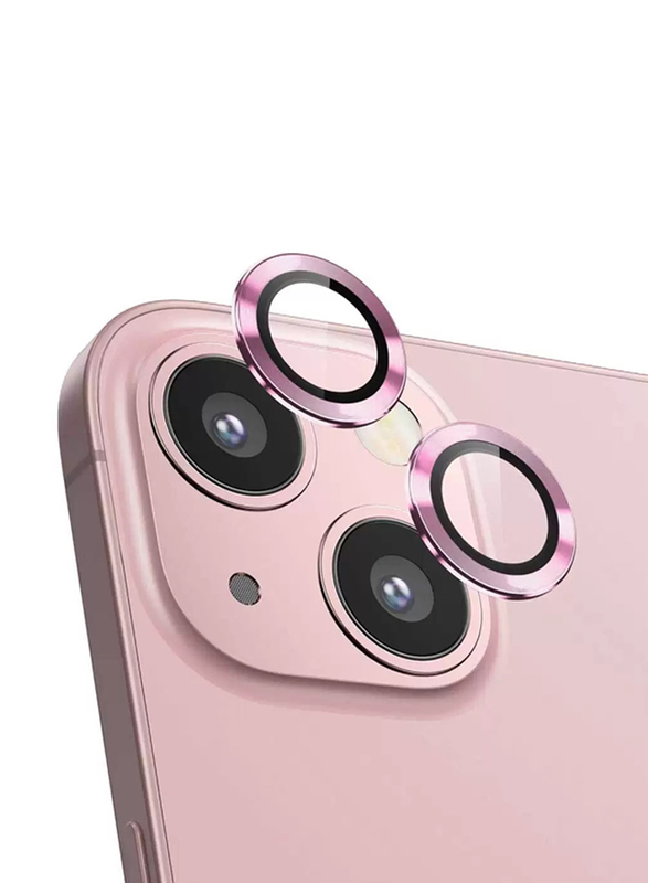 Devia Apple iPhone 13 Gemstone Lens Protector Set, 2 Pieces, Pink
