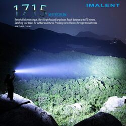 IMALENT SR16 Rechargeable Flashlight 55000 Lumens Super Bright Led Flashlight, with Cree XHP50.3 HI LEDs Waterproof Spotlight Flashlight Long Beam 1715 Meters for Emergency