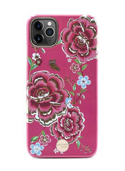Porodo Fashion Flower Apple iPhone 11 Pro Mobile Phone Case Cover, Pink