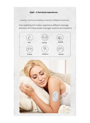 Mini Pulse Cervical Massager Intelligent Shoulder And Neck Physical Therapy Instrument White
