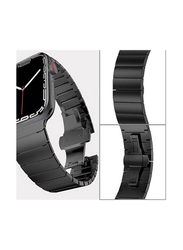 Levelo Enigma Ceramic Watch Strap for Apple Watch 38/41mm, Black