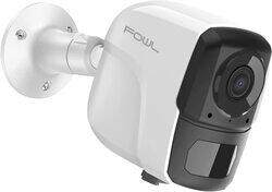 Sozakka Fowl 1080P Wireless Rechargeable Battery Powered Wi-Fi Security Camera, White