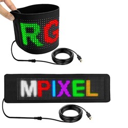 Flexible LED Car Screen Display APP Control Multiple Languages