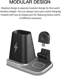 AS2 4-in-1 Wireless Charger for Apple iPhone Devices, Black