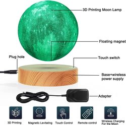 VGAzer 16 Colors Levitating LED 3D Galaxy Moon Lamp with Remote Control, Multicolour