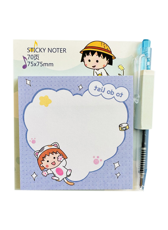 Sticky Note, 75 x 75mm, 70 Sheets, Purple