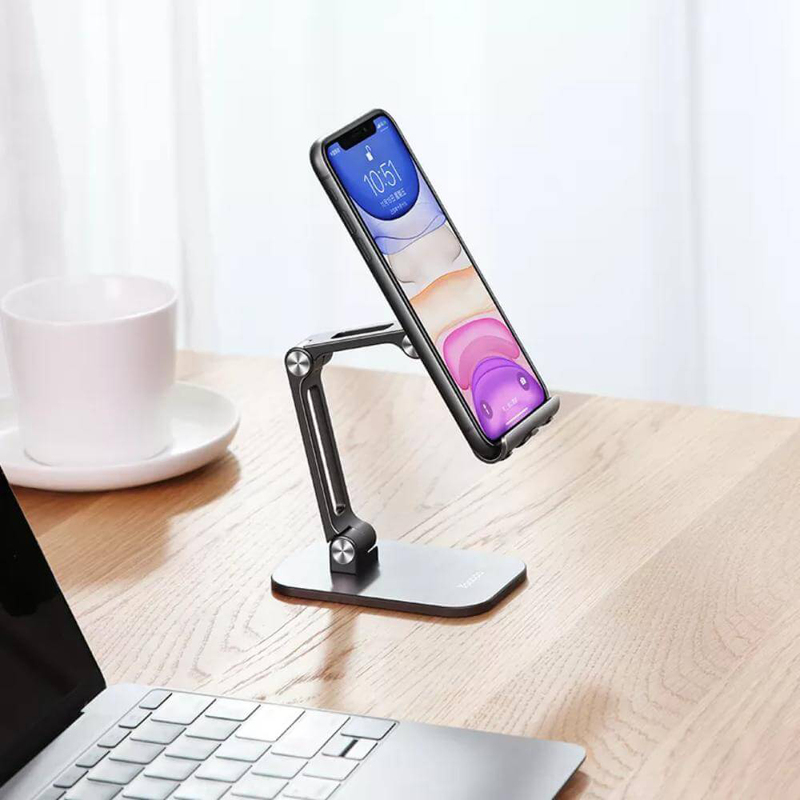 Yoobao Aluminum B2L Desktop Phone Holder Stand, Black