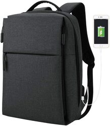 Smart Laptop Backpack with Fingerprint Lock, Black