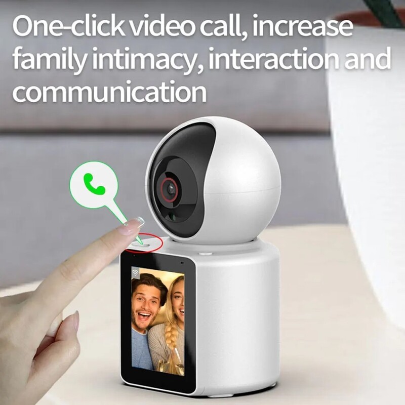 Voice Video Call Wifi PTZ Camera with Screen Baby Monitor