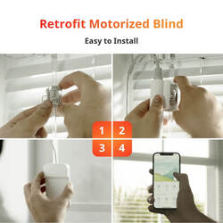 SwitchBot Blind Tilt Motorized Blinds Smart Electric Blinds with Bluetooth Remote Control