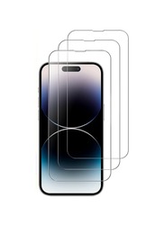 iPhone 14 Pro tempered glass Clear Screen protector   6.1 inch 3 Pack Set