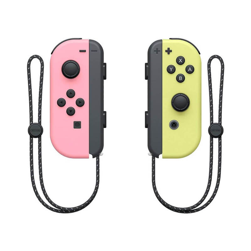 Nintendo Switch Collection Joy Con Pastel Pink  and Pastel Yellow