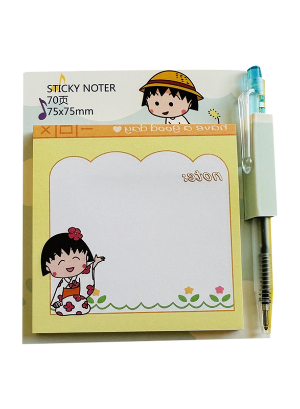 Sticky Notes, 75 x 75mm, 70 Sheets, Yellow