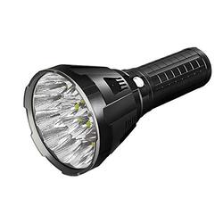 Imalent 100000 Lumens 8 Modes High Brightness LED Flashlight, MS18, Black