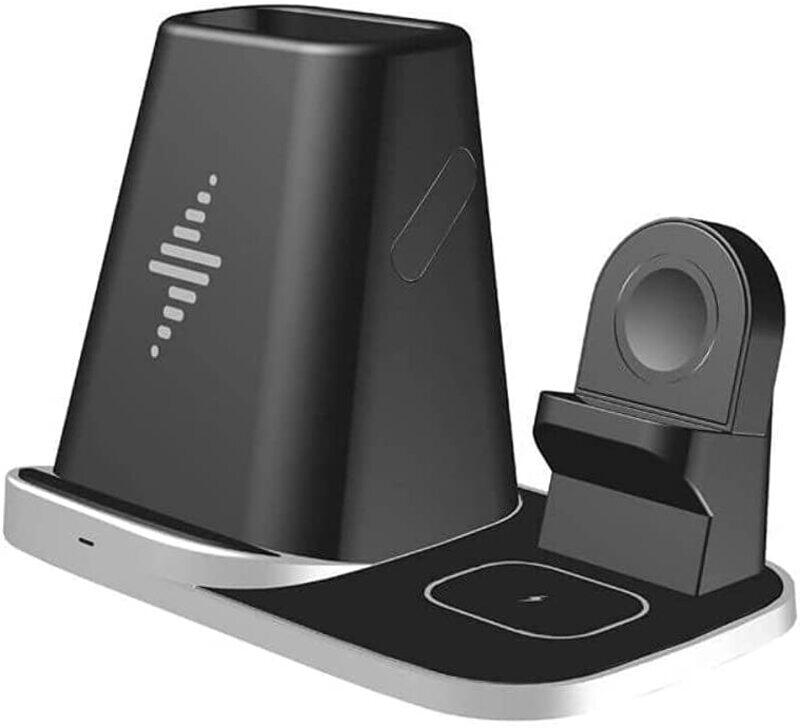AS2 4-in-1 Wireless Charger for Apple iPhone Devices, Black