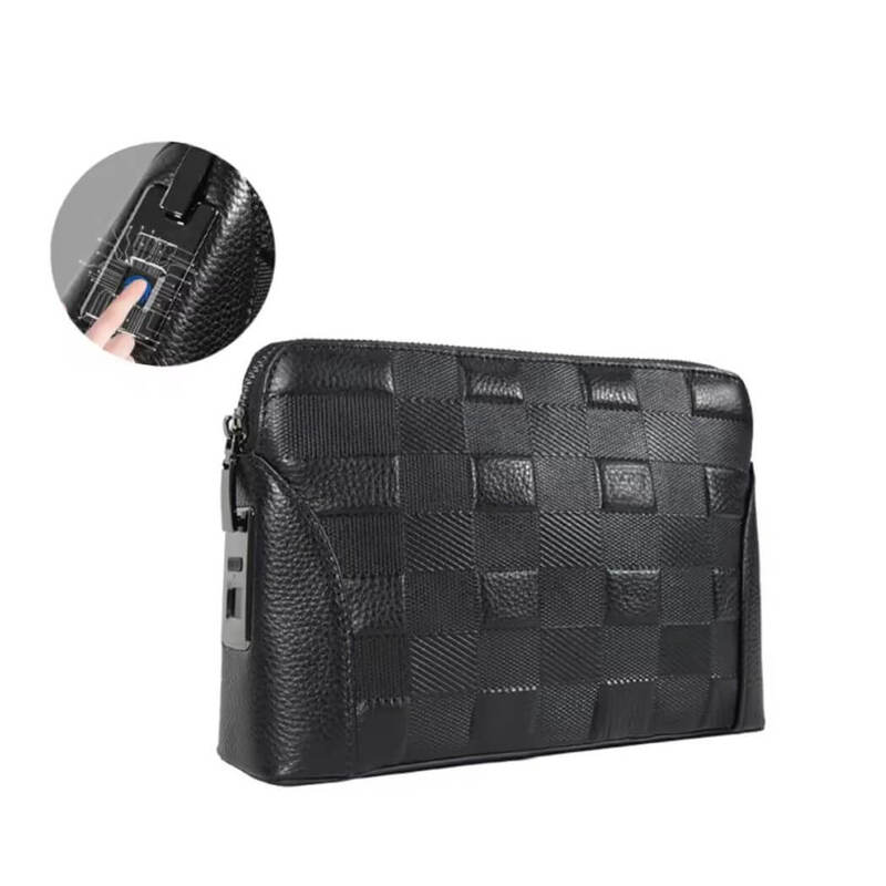 

Generic Classic Anti Theft Clutch Handbag with Fingerprint Smart Lock