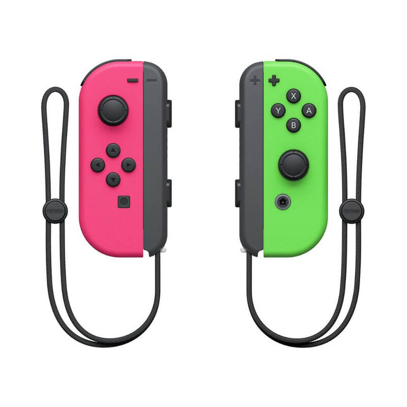 Nintendo Switch Collection Joy Con Neon Pink and  Neon Green