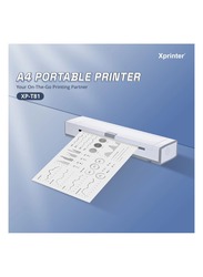 Xprinter XP T81 ODM Thermal Transfer Printer A4 Thermal Printer Mini Portable A4 Printer