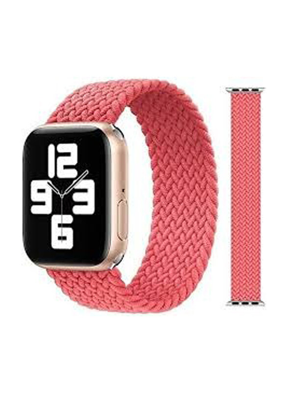 

Generic Joway Braided Loop Band with Lock for Apple Watch 42/44mm, Pink
