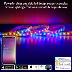 Cololight 2 Meters Lifesmart Led Strip Lights with 60 Leds, Multicolour