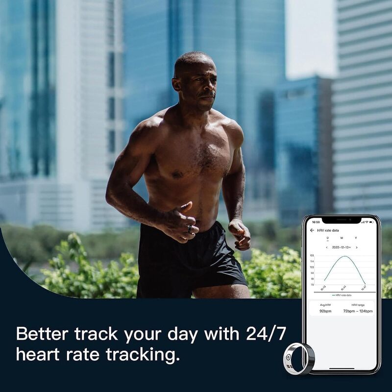 Smart Sports Ring Heart Rate Sleep Health Ring Heart Rate Sleep Tracking Ring Waterproof Sleep Analysis Smart Ring