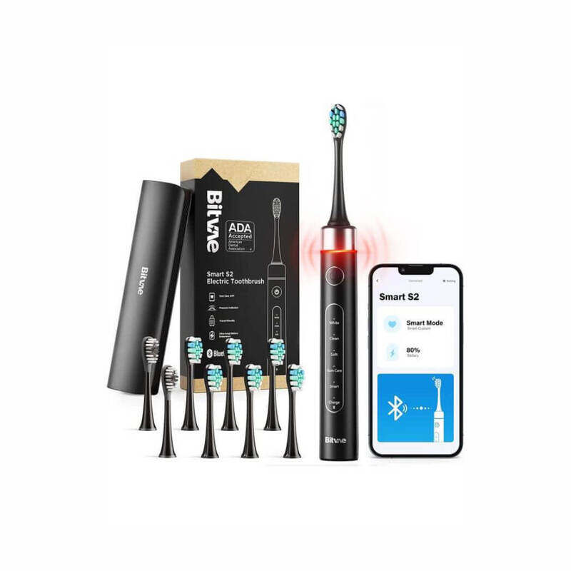 

Bitvae S2 Electric Toothbrush with HD2 UV Toothbrush Holder and 8 Brush Heads