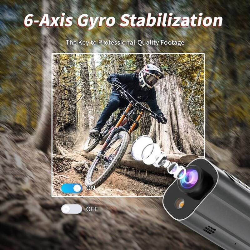5K Anti Shake Action Camera for Bike & Helmet