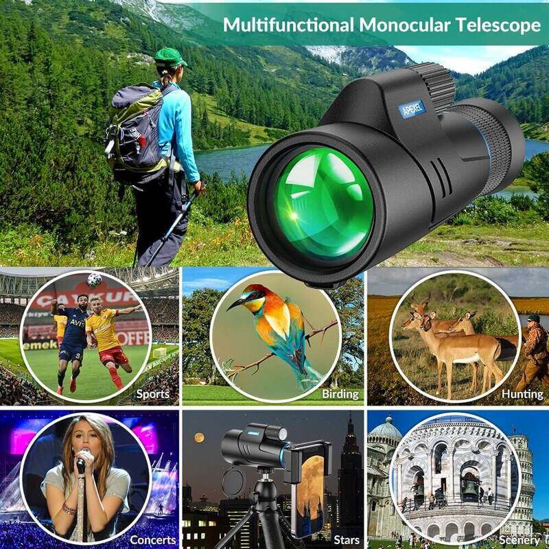 APEXEL 10X-20X50 Zoom Monocular Telescope For Mobile