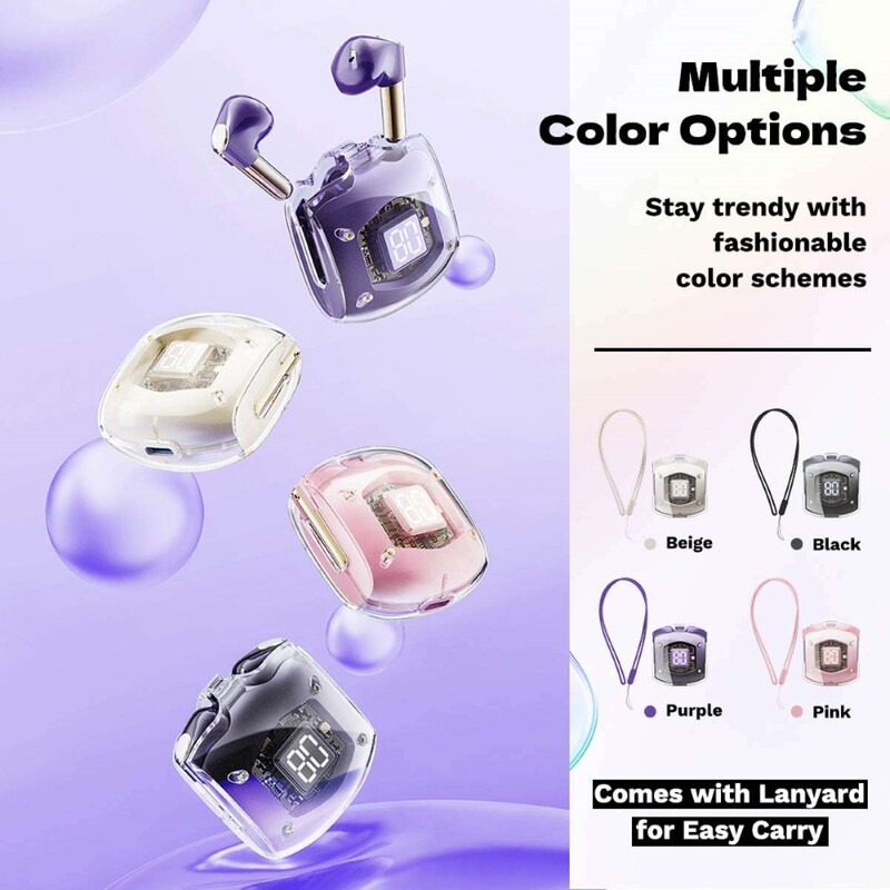 Rock Air Bubble TWS Headphone  Purple