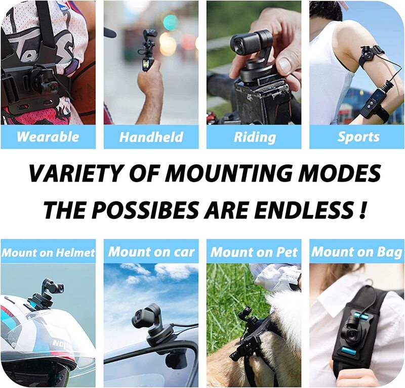 كاميرا FeiyuTech Feiyu Pocket 2S يمكن ارتداؤها ومحمولة باليد ثلاثية المحاور