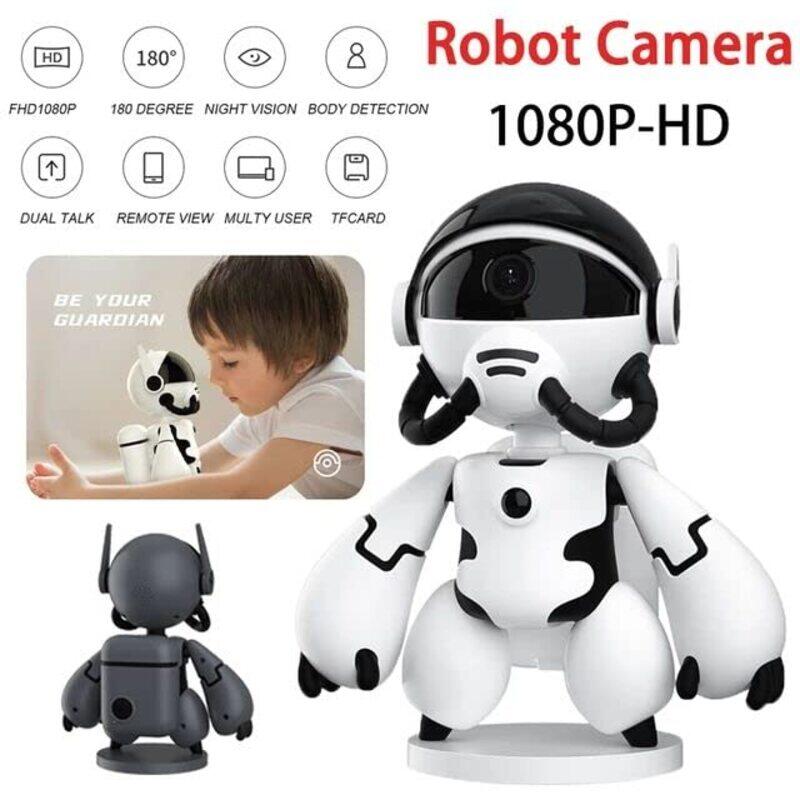 Robot Wireless Space Robot IP Camera, White