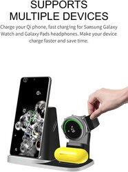 AS2 4-in-1 Wireless Charger for Apple iPhone Devices, Black