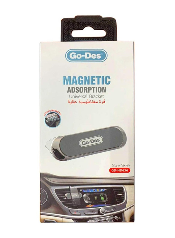 Go-Des Magnetic Absorption Holder for Smartphones, Black
