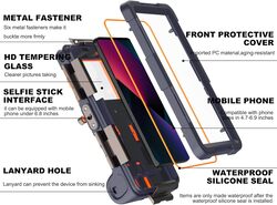 Shellbox Diving Waterproof Case 2nd Gen 15m for 4.9 to 6.9 Phone