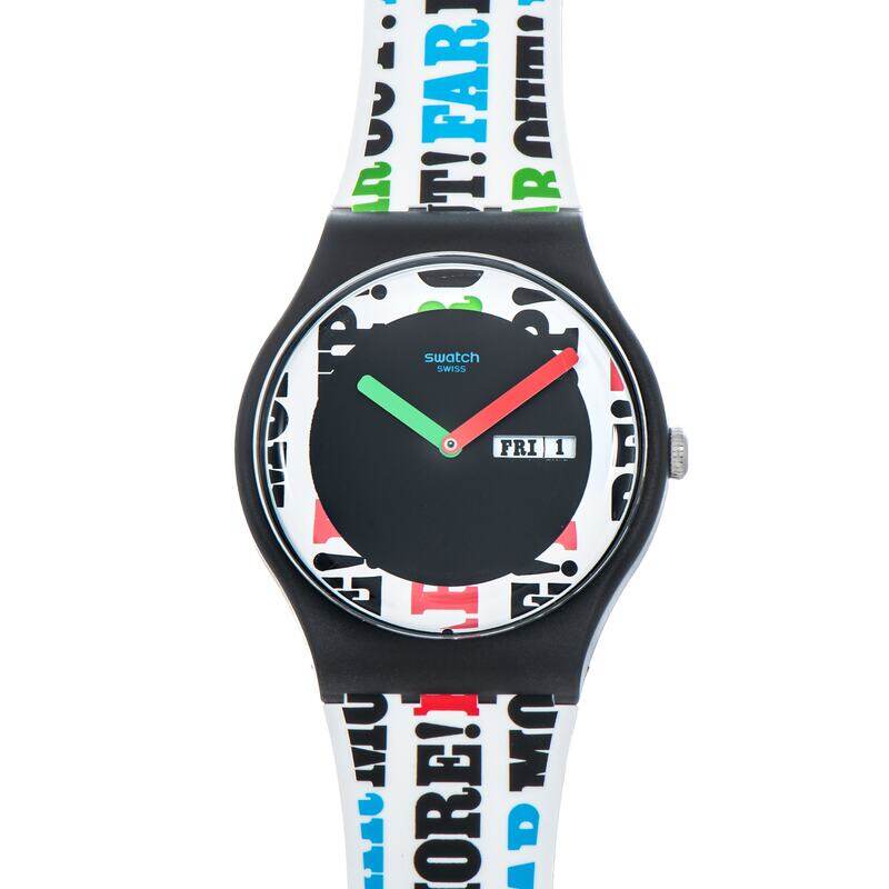 

Swatch 007 ON Her Majestys Secret Service 1969 SUOZ715 Daydate Watch Nos